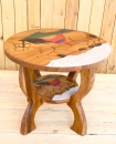 Kindertisch aus Holz, Motiv Pferd