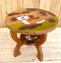 Kindertisch aus Holz, Motiv Hund