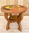 Kindertisch aus Holz, Motiv Eule