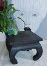 Opiumtisch aus Holz, 35x35x28 cm, schwarzbraun